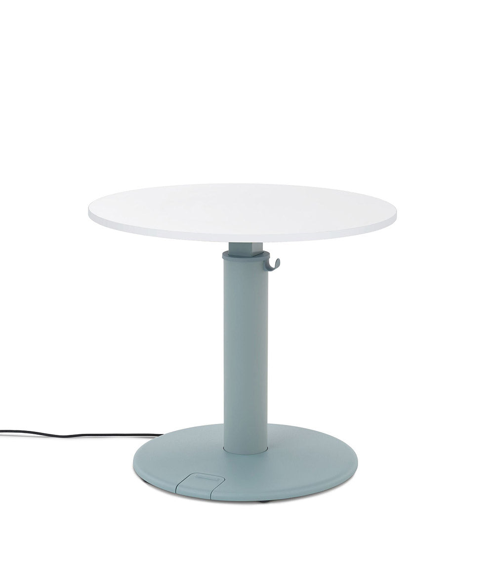 OE1 Round Standing Desk Studio blanc