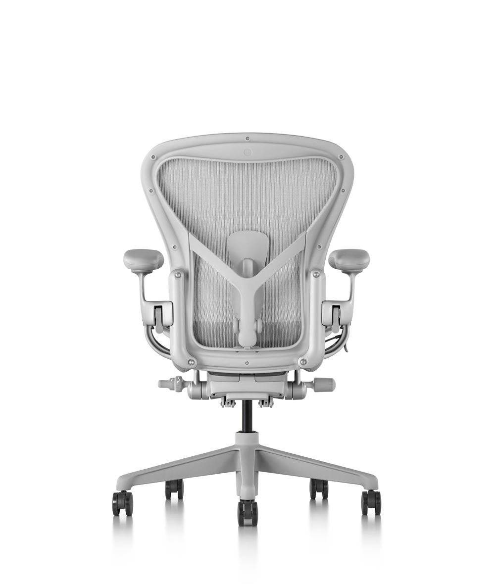 Siège de bureau Aeron en Mineral/Aluminium satiné