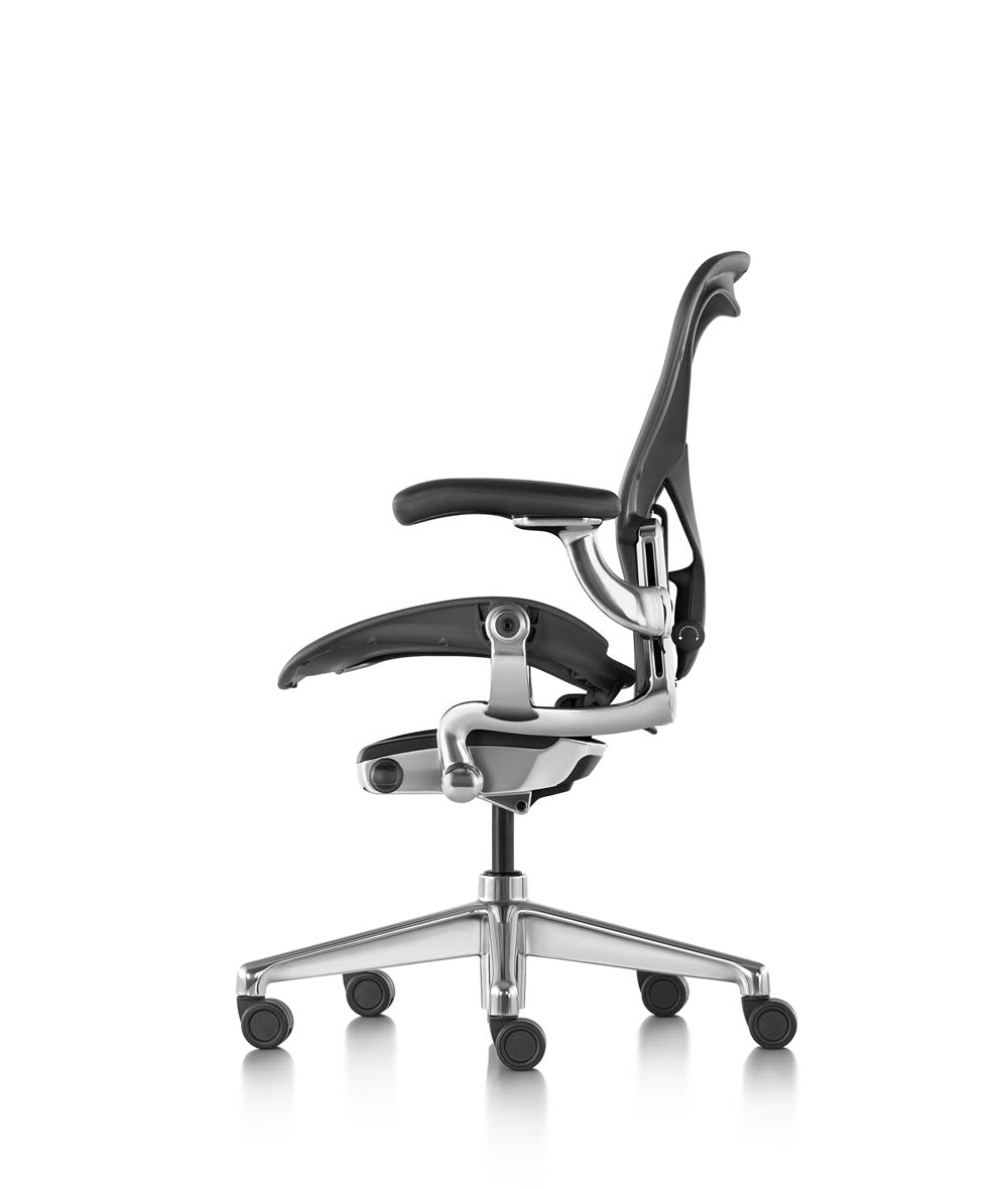 Siège de bureau Aeron en Graphite/Aluminium poli