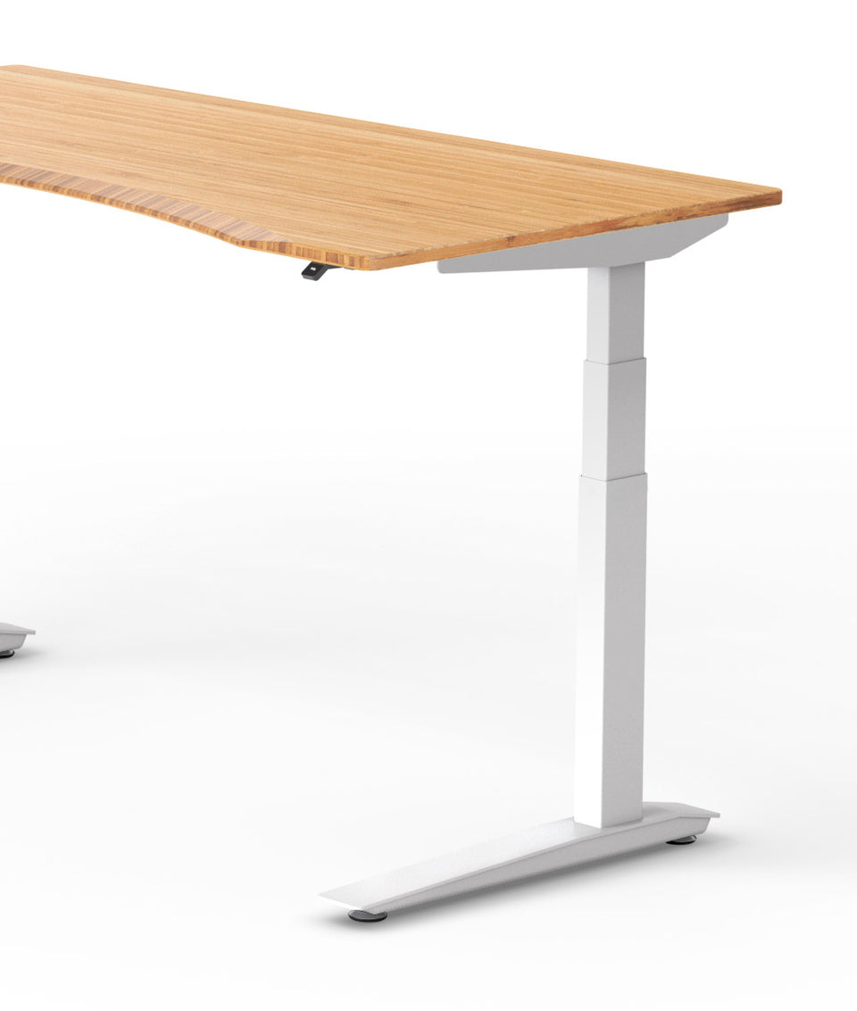 Bureau assis-debout Jarvis Fully Contour en bambou