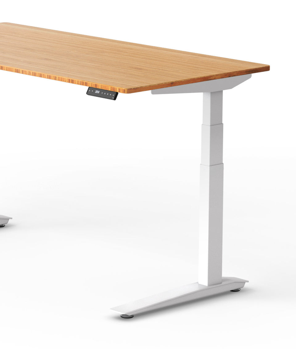 Bureau assis-debout Jarvis Fully en bambou