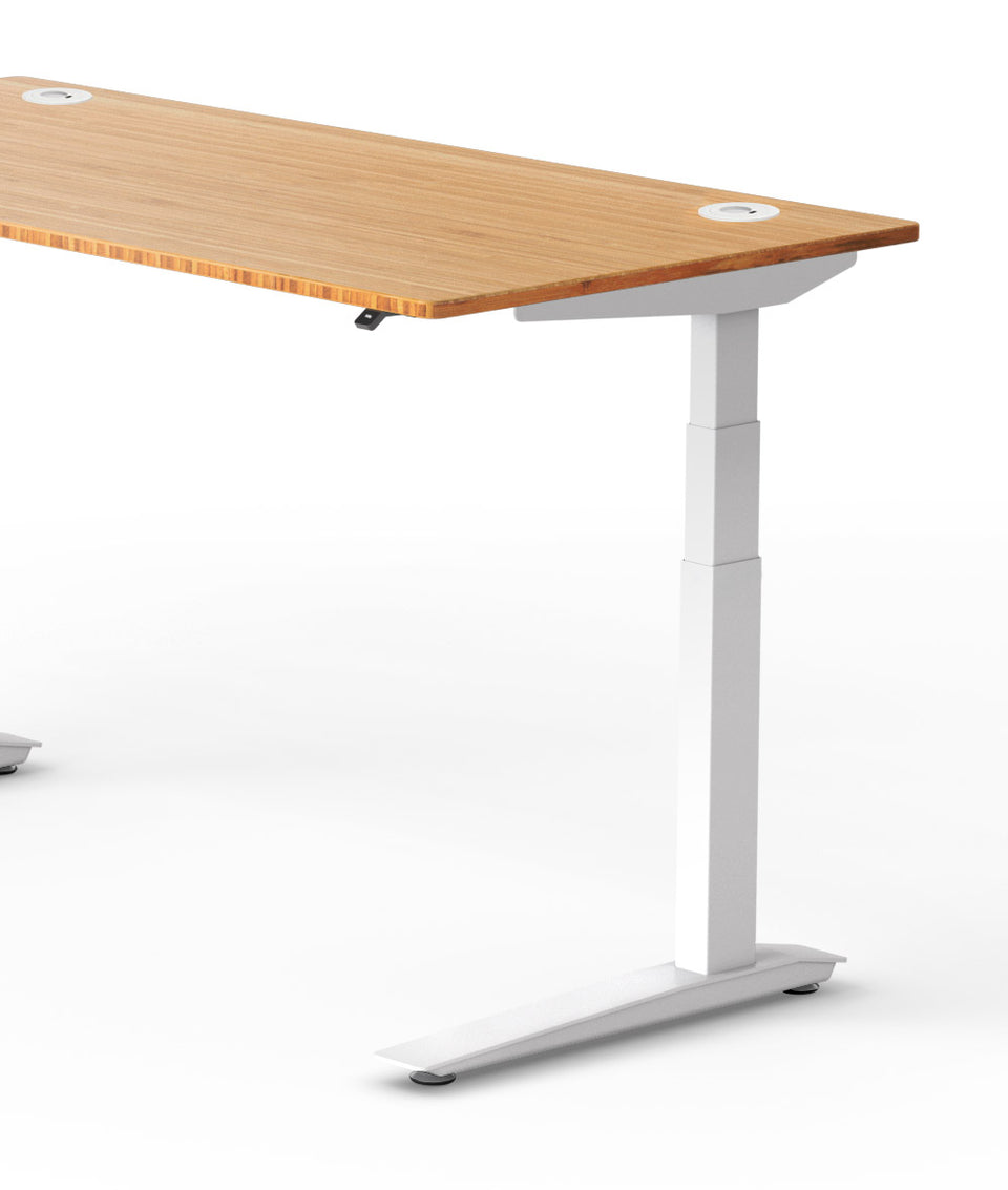 Bureau assis-debout Jarvis Fully en bambou