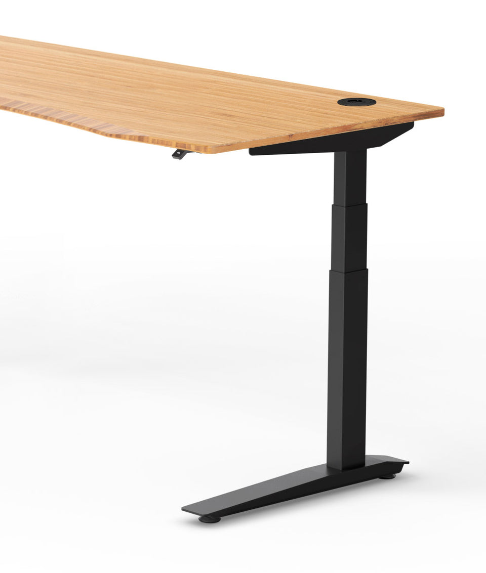 Bureau assis-debout Jarvis Fully Contour en bambou