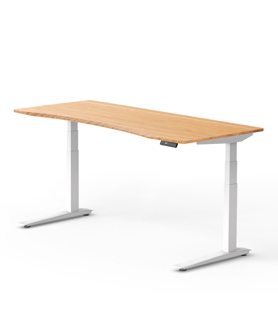 Bureau assis-debout Jarvis Fully Contour en bambou