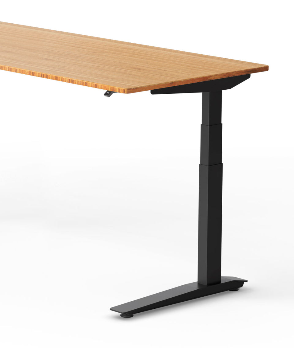 Bureau assis-debout Jarvis Fully en bambou