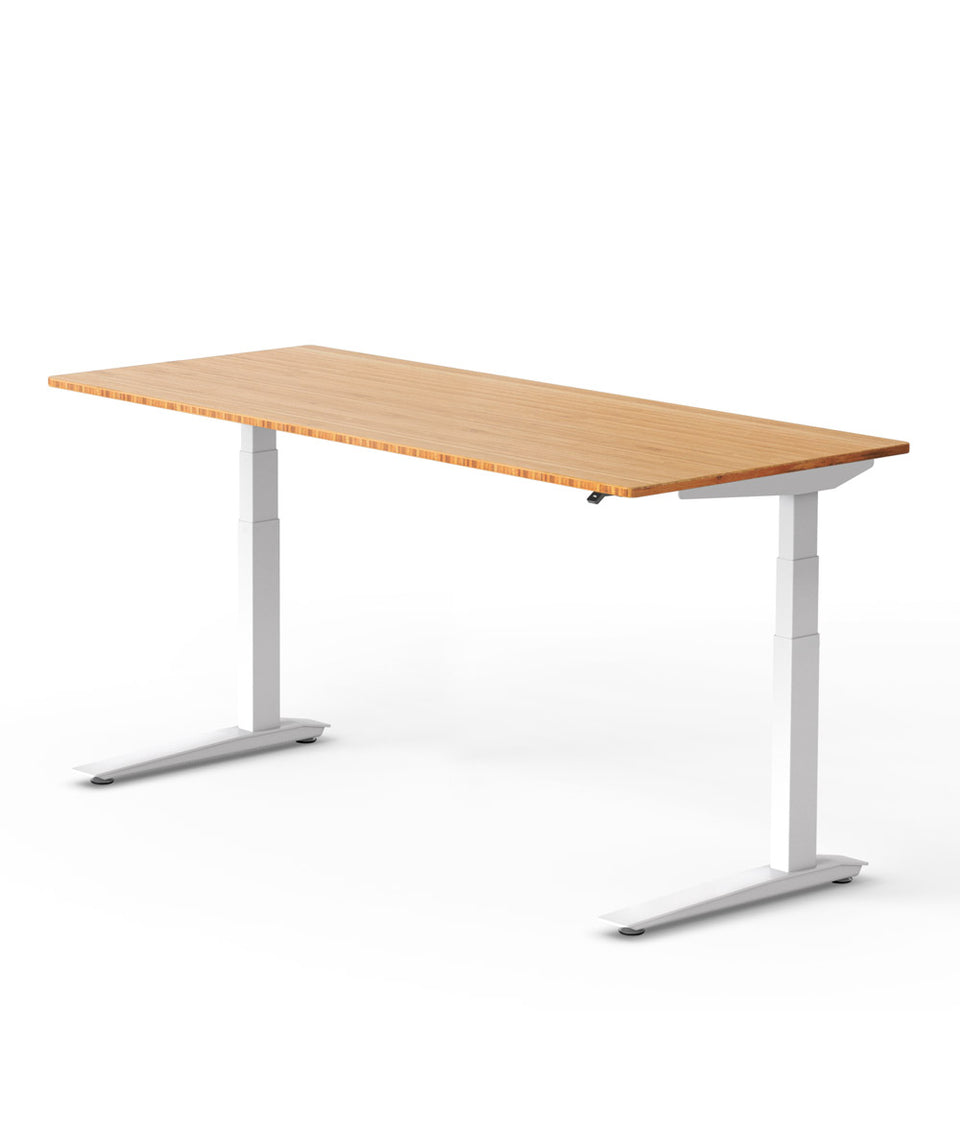 Bureau assis-debout Jarvis Fully en bambou