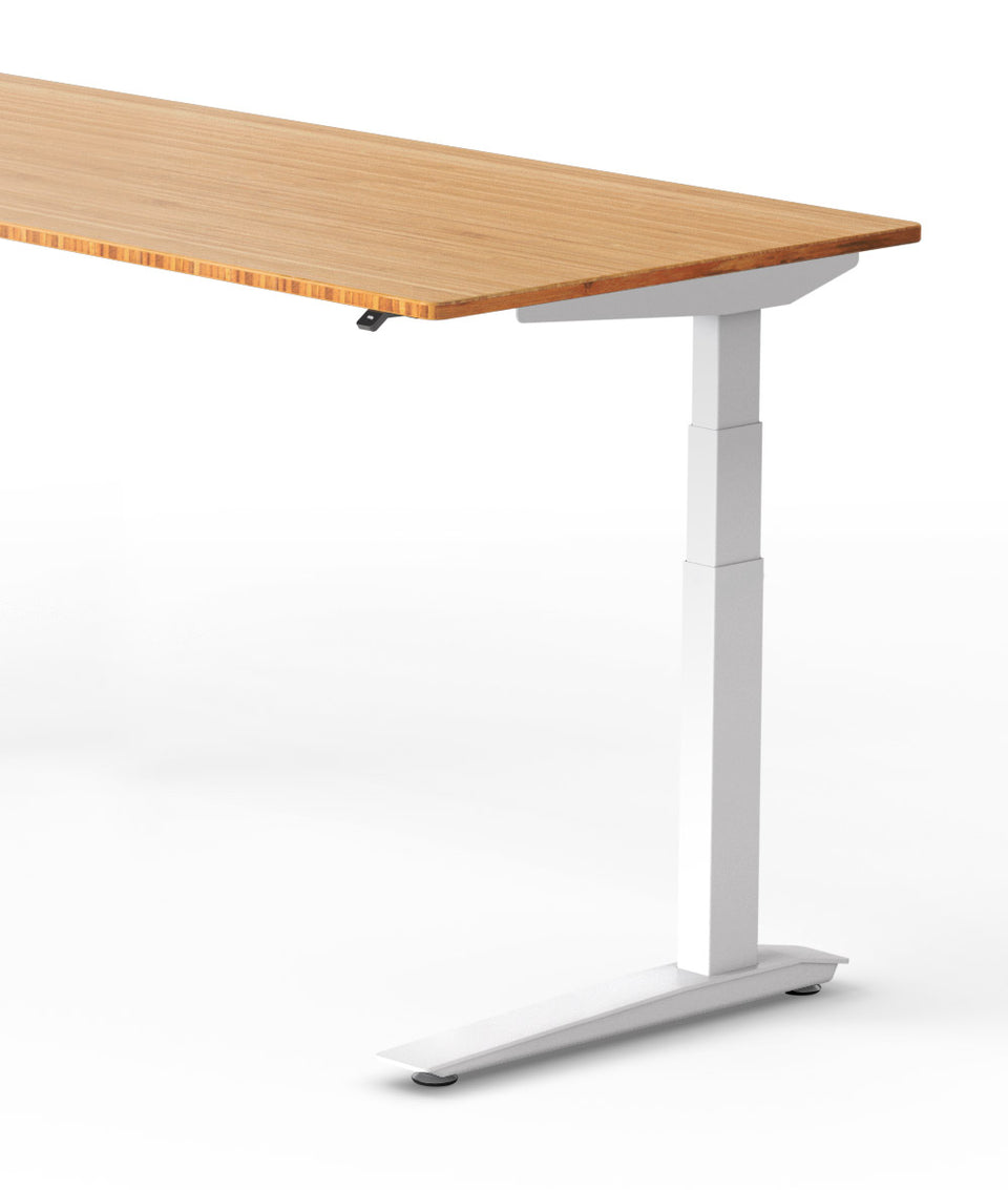 Bureau assis-debout Jarvis Fully en bambou