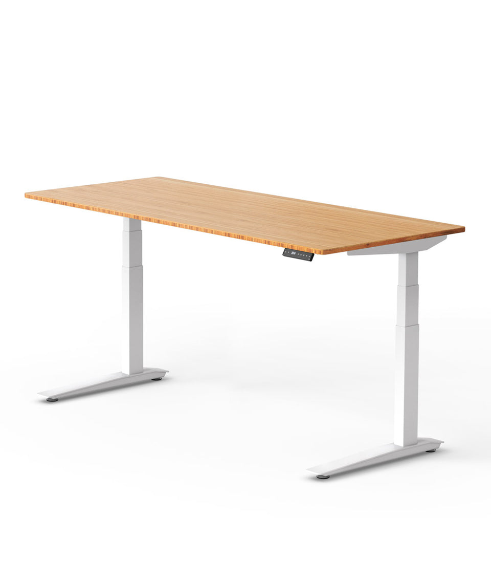 Bureau assis-debout Jarvis Fully en bambou