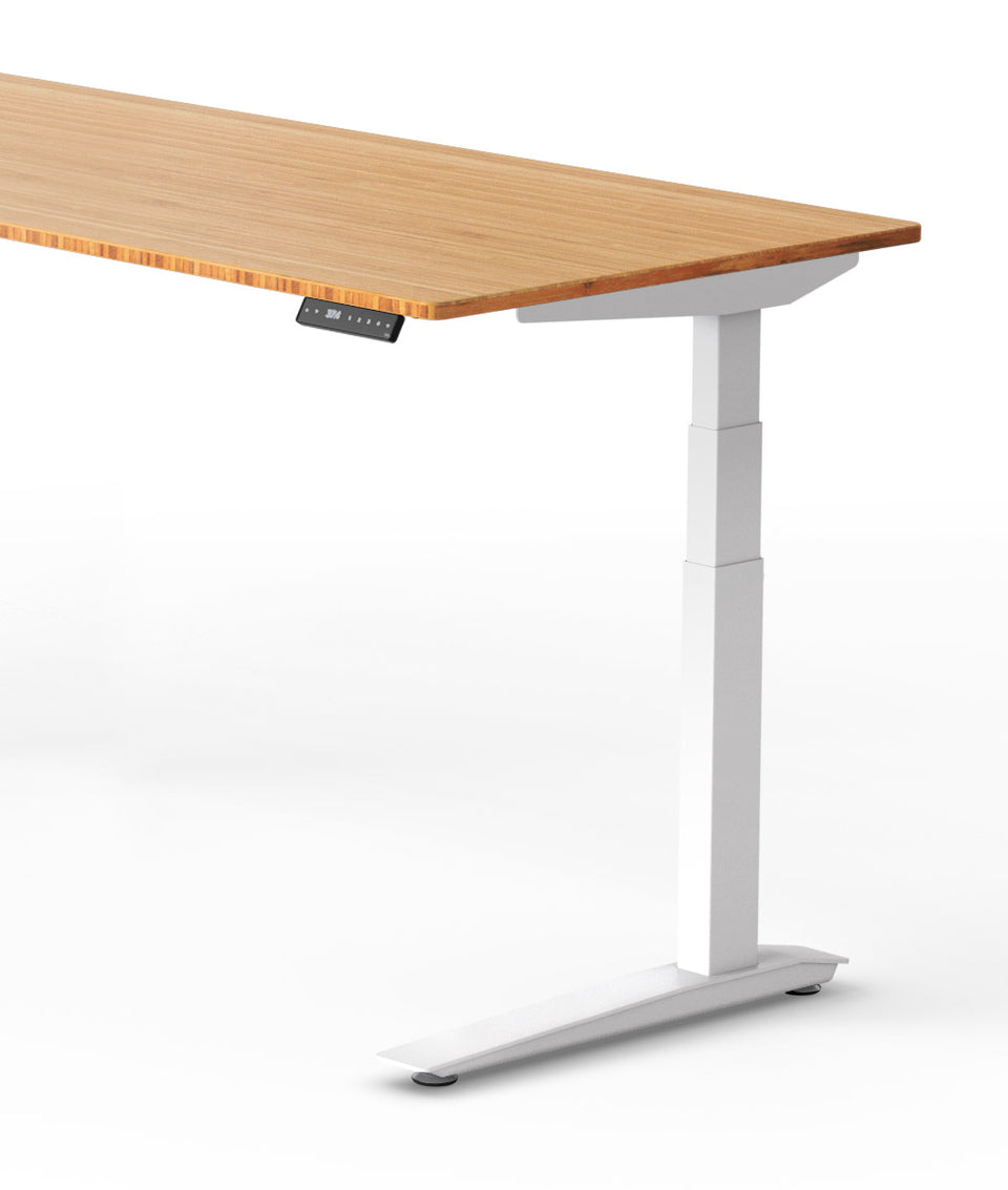 Bureau assis-debout Jarvis Fully en bambou