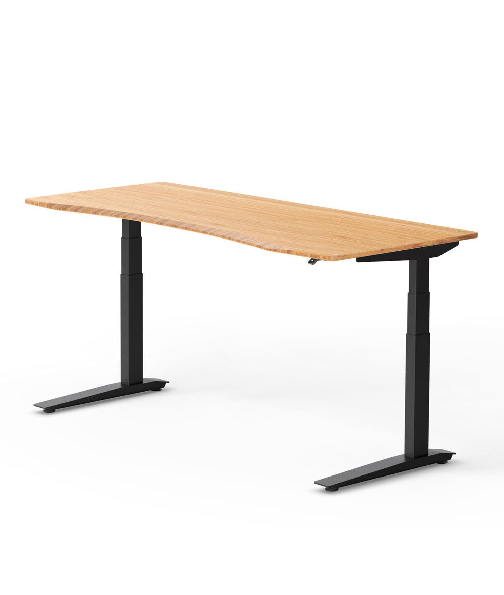 Bureau assis-debout Jarvis Fully Contour en bambou