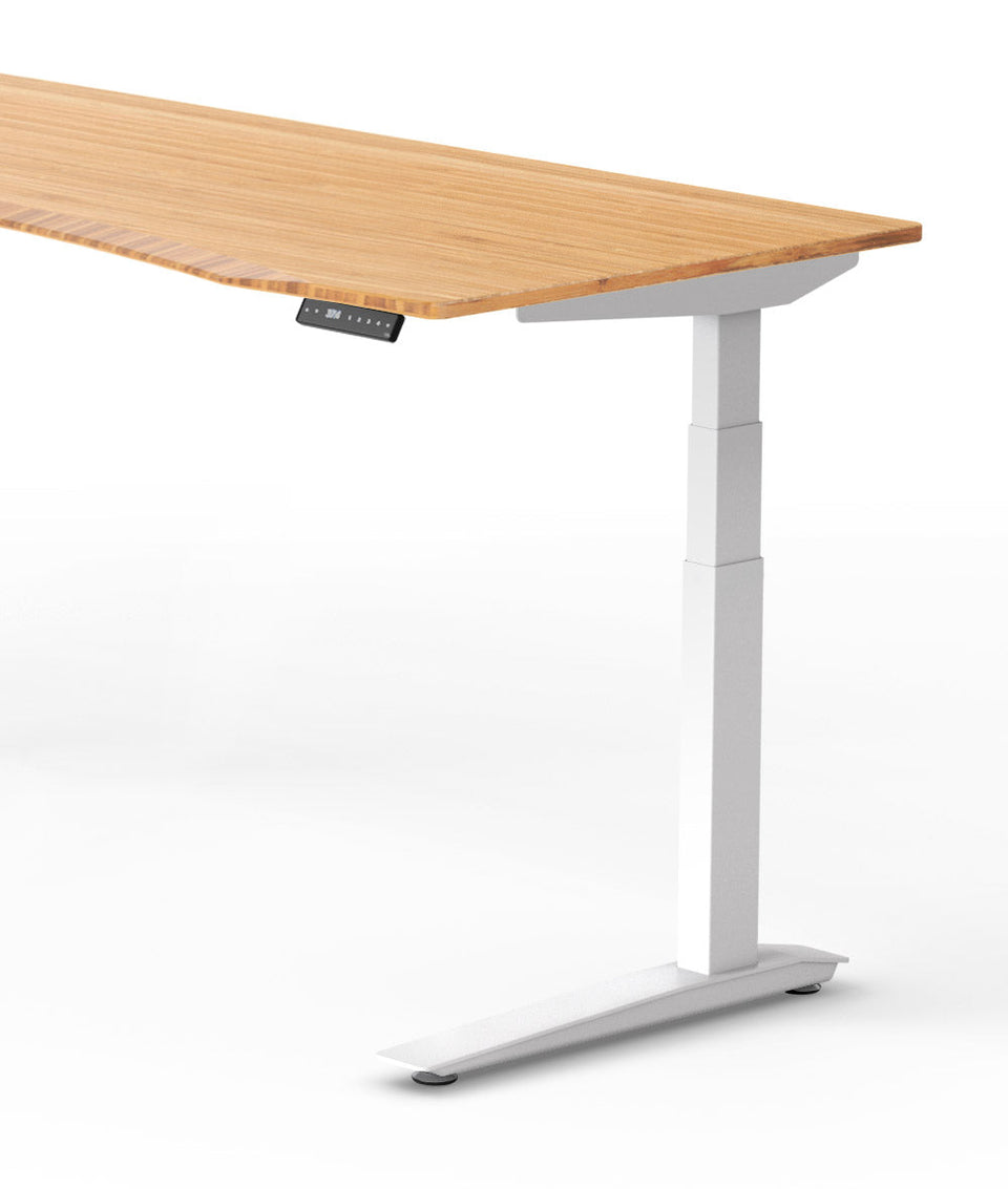 Bureau assis-debout Jarvis Fully Contour en bambou