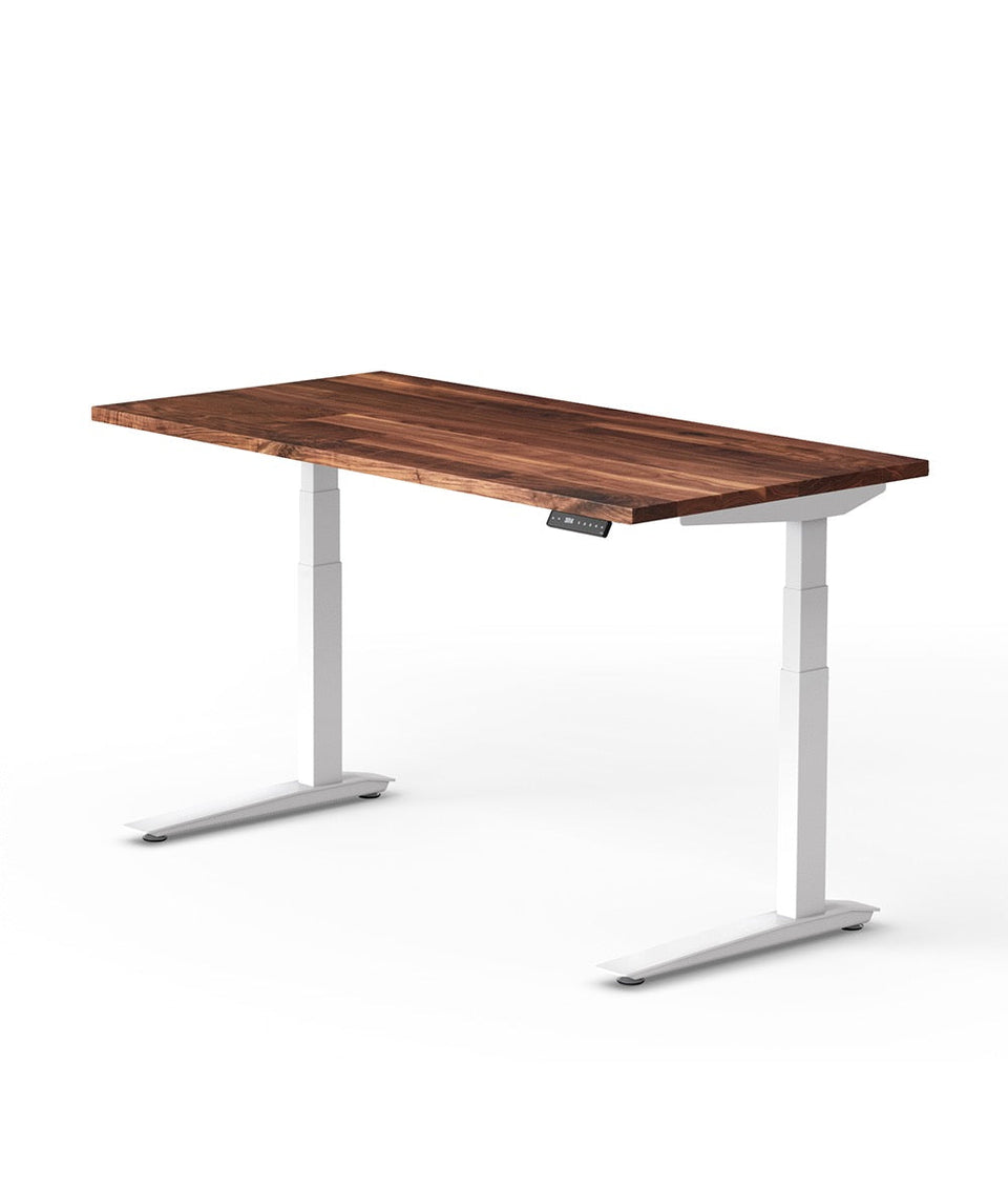 Fully Bureau assis-debout Jarvis en bois massif