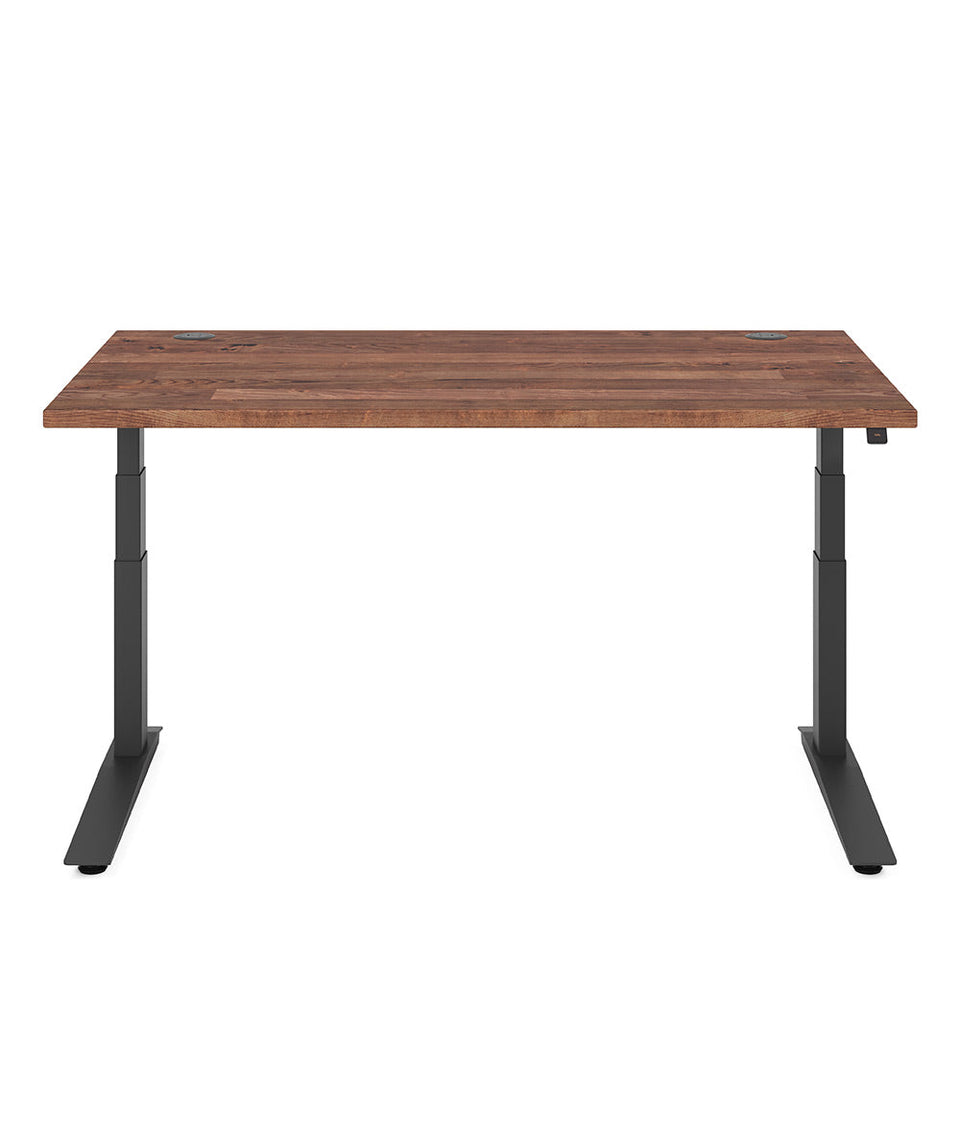 Fully Bureau assis-debout Jarvis en bois massif