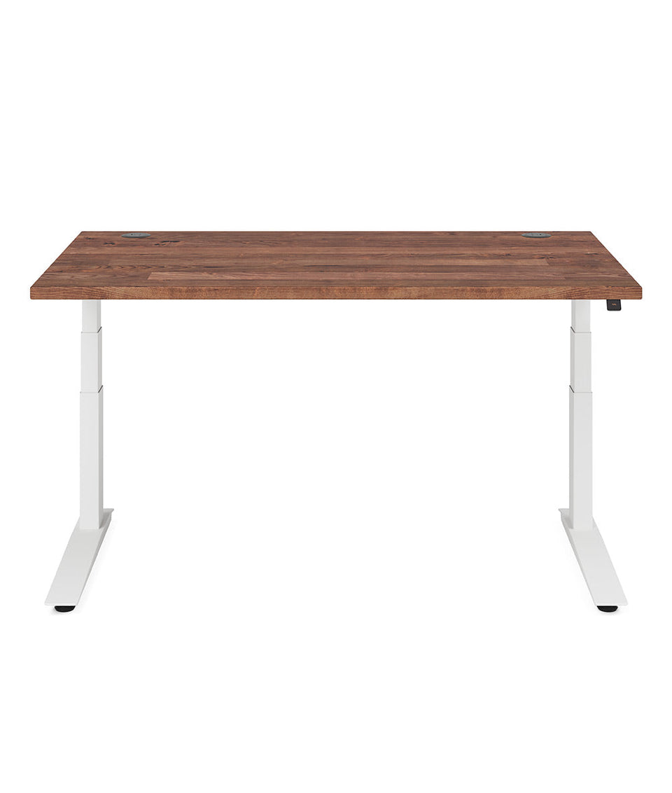 Fully Bureau assis-debout Jarvis en bois massif