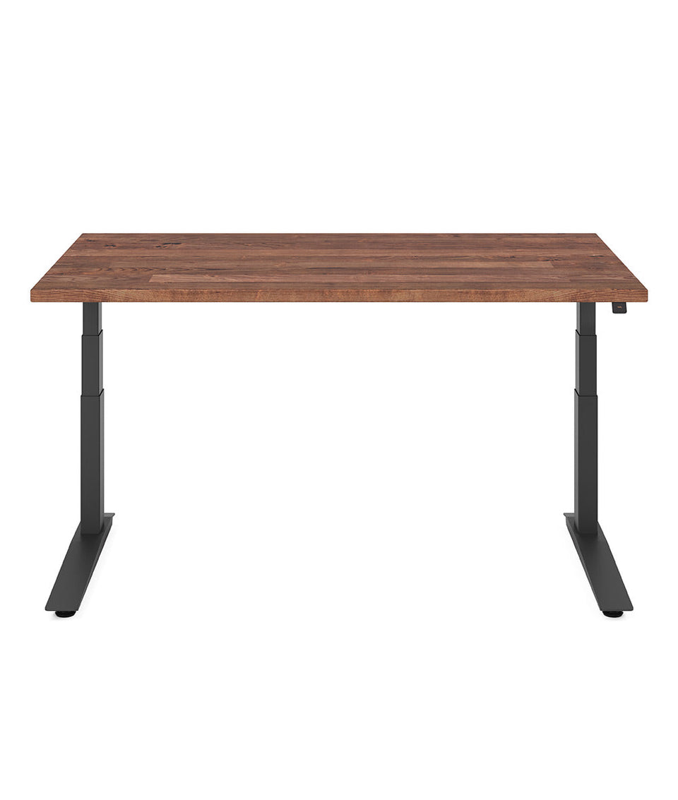 Fully Bureau assis-debout Jarvis en bois massif