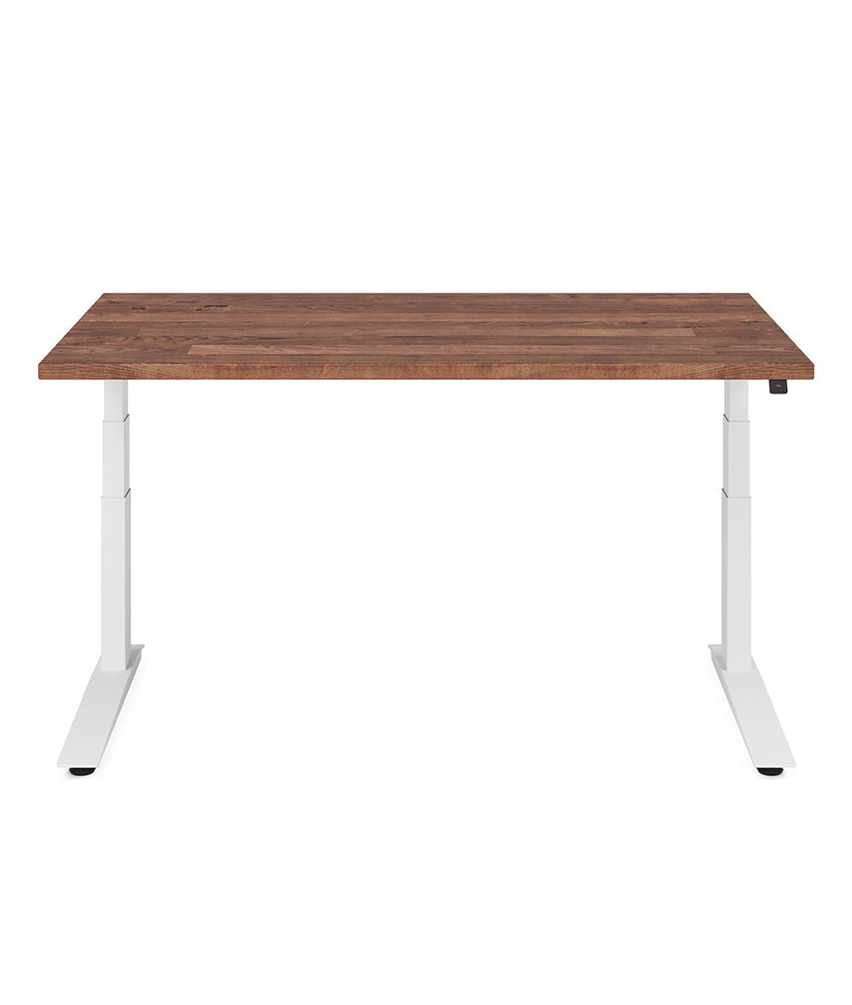 Fully Bureau assis-debout Jarvis en bois massif