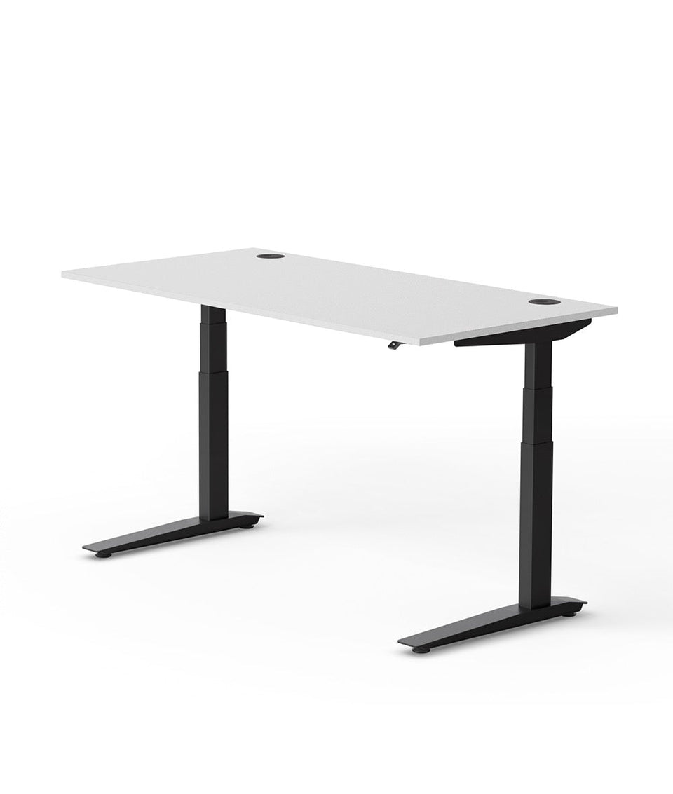 Fully Bureau assis-debout Jarvis en bois stratifié