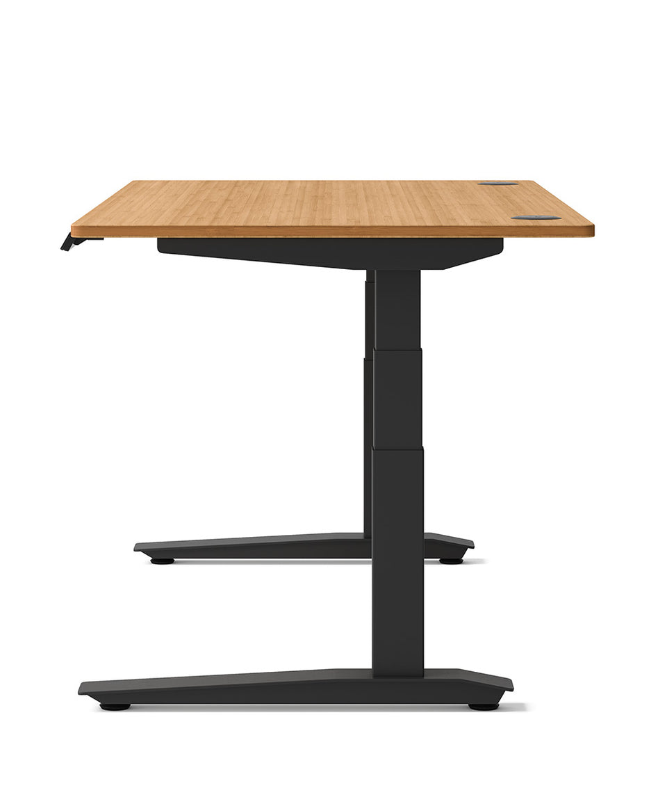 Bureau assis-debout Jarvis Fully en bambou