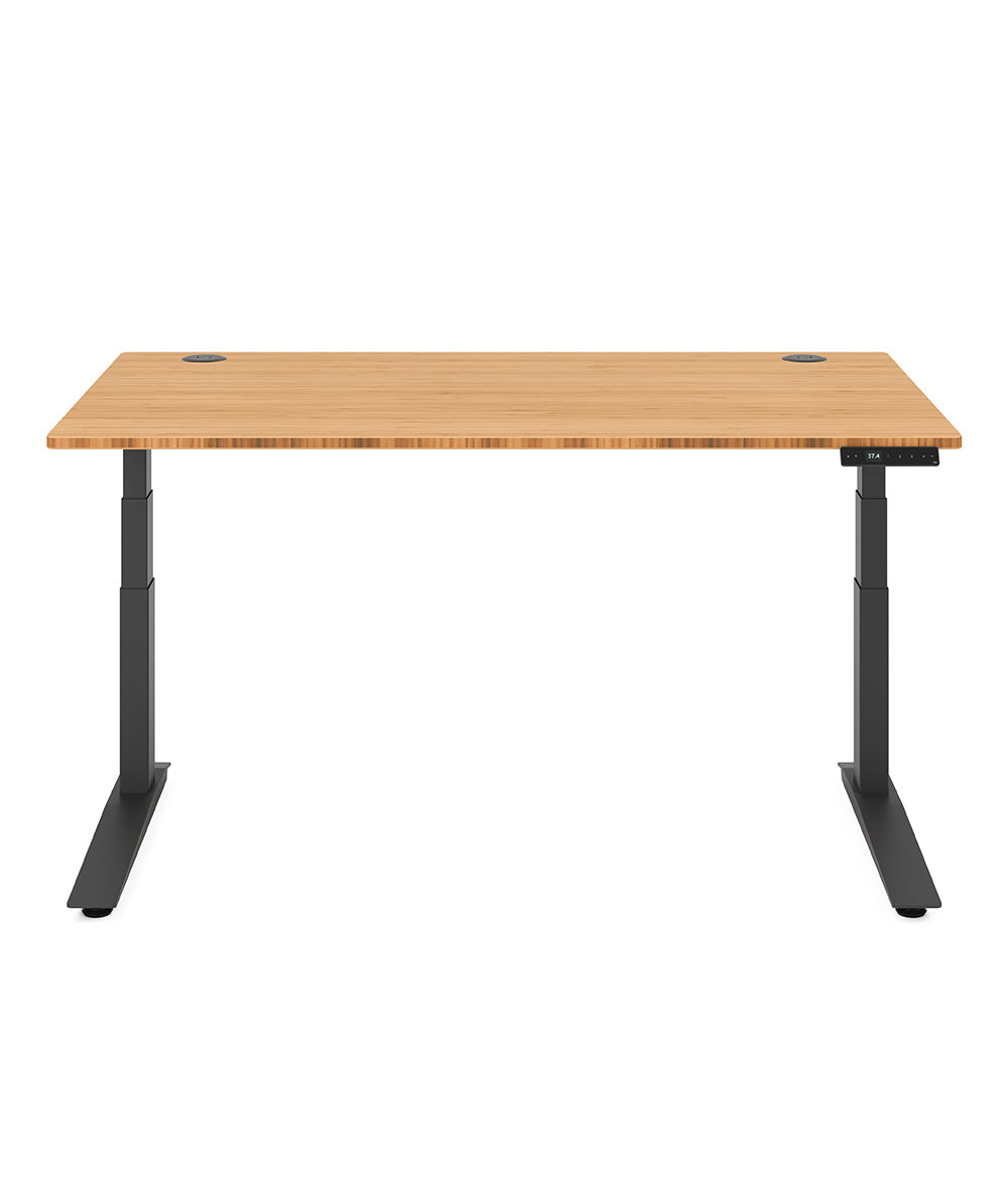 Bureau assis-debout Jarvis Fully en bambou
