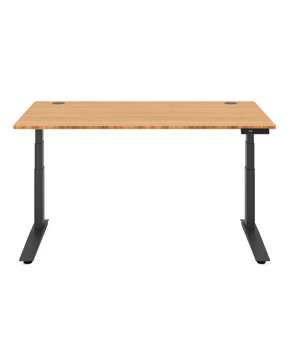 Bureau assis-debout Jarvis Fully en bambou