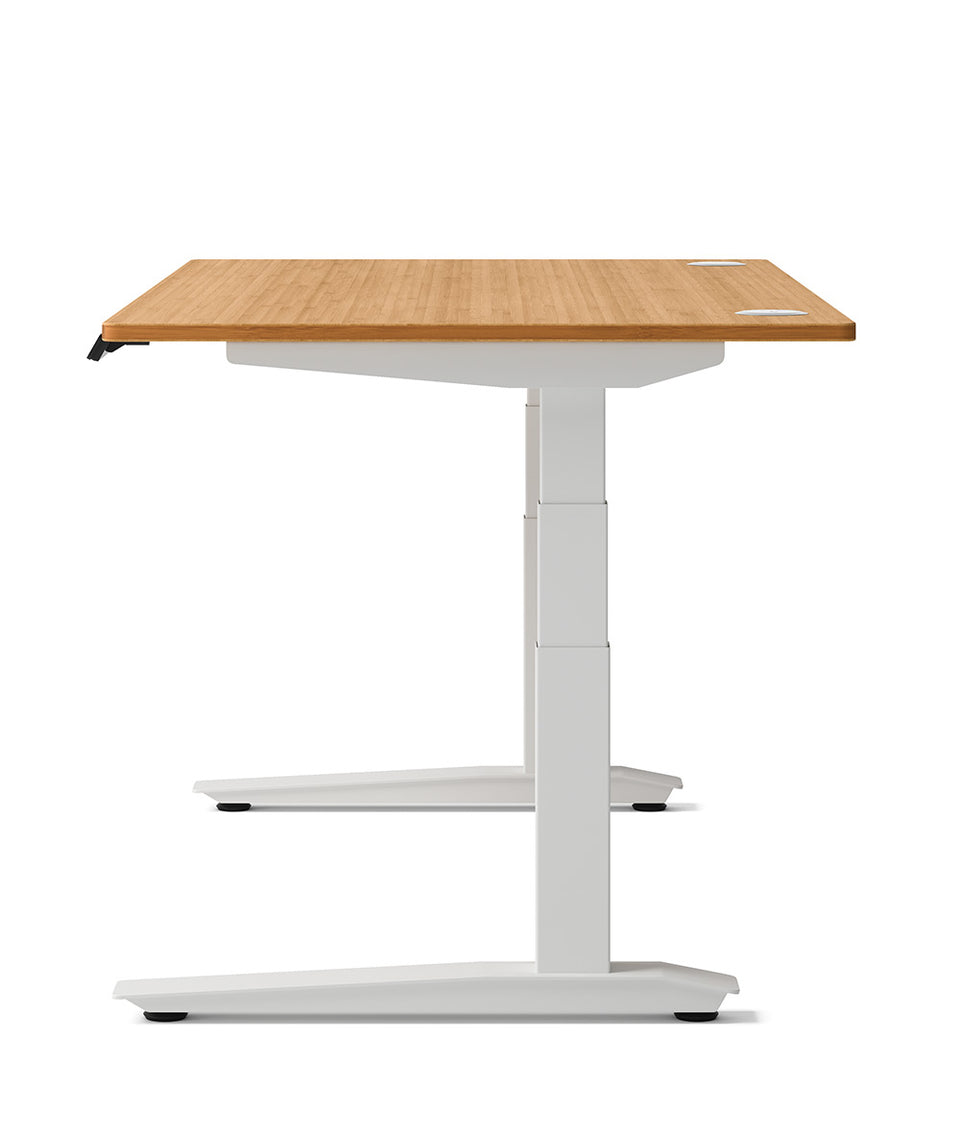 Bureau assis-debout Jarvis Fully en bambou