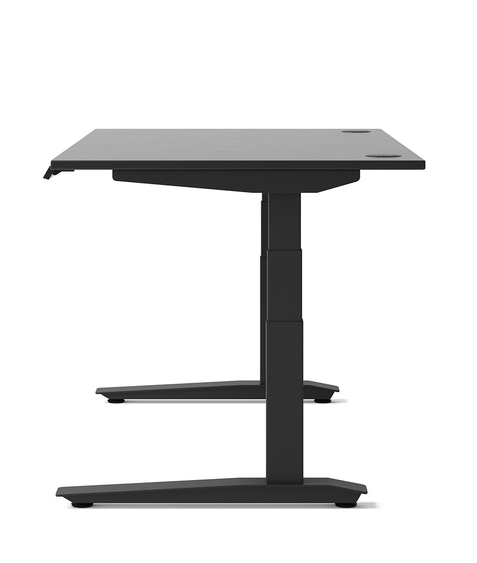 Bureau assis-debout Jarvis Fully en bois stratifié
