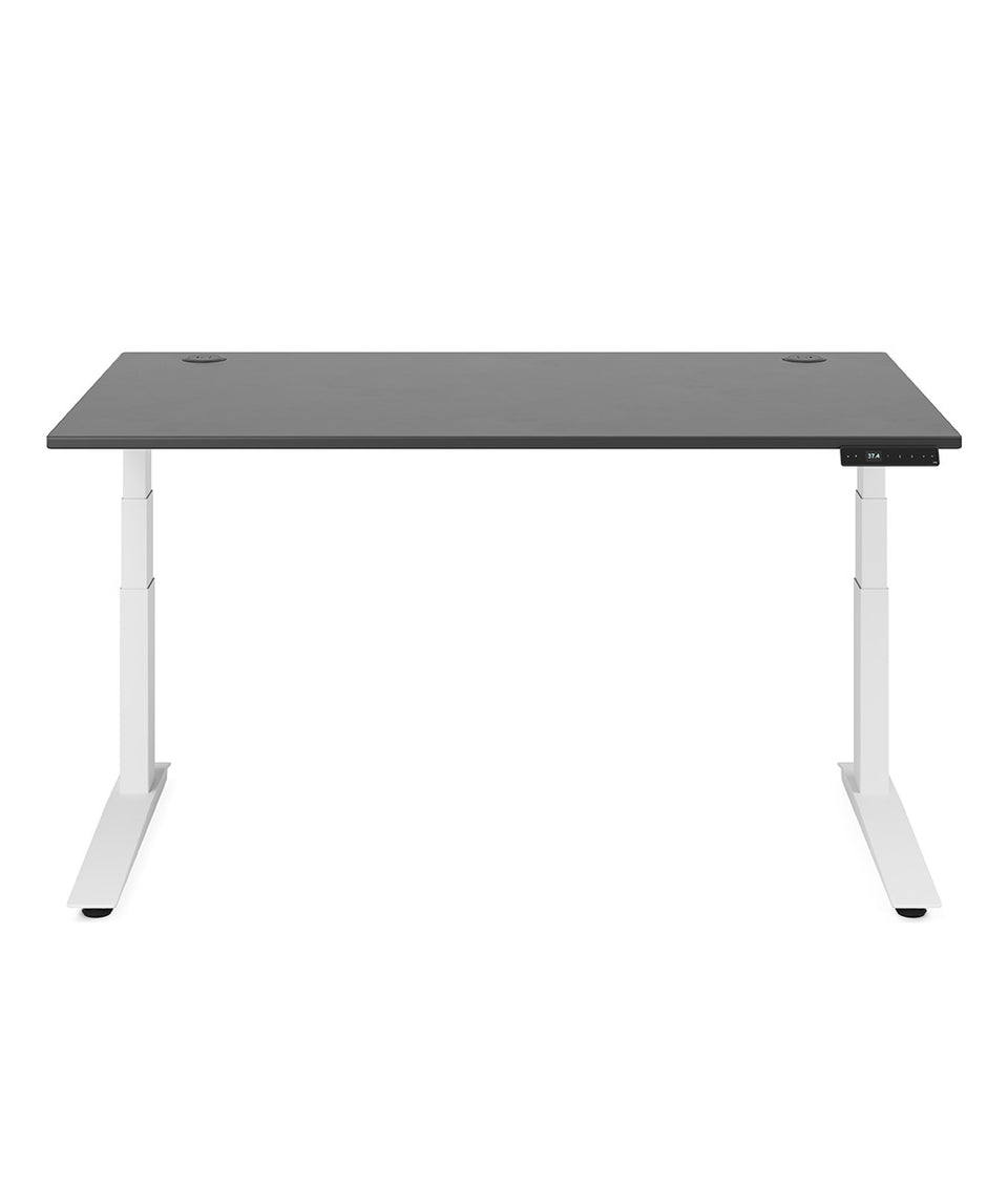 Bureau assis-debout Jarvis Fully en bois stratifié