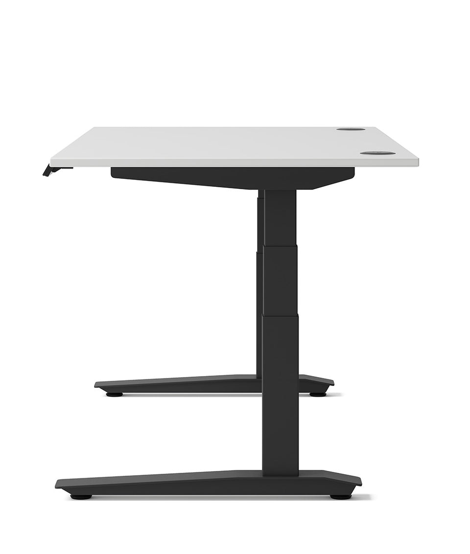 Bureau assis-debout Jarvis Fully en bois stratifié