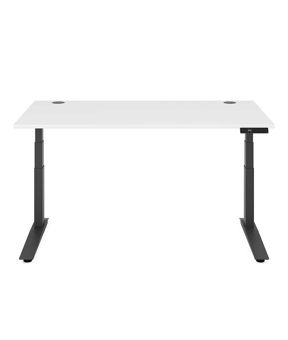 Bureau assis-debout Jarvis Fully en bois stratifié