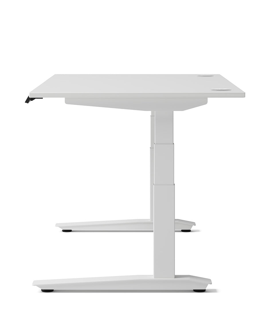 Bureau assis-debout Jarvis Fully en bois stratifié