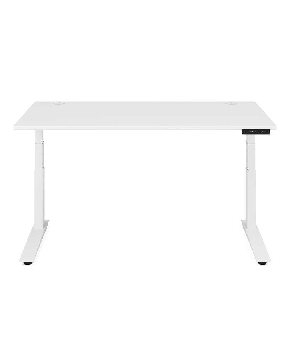 Bureau assis-debout Jarvis Fully en bois stratifié