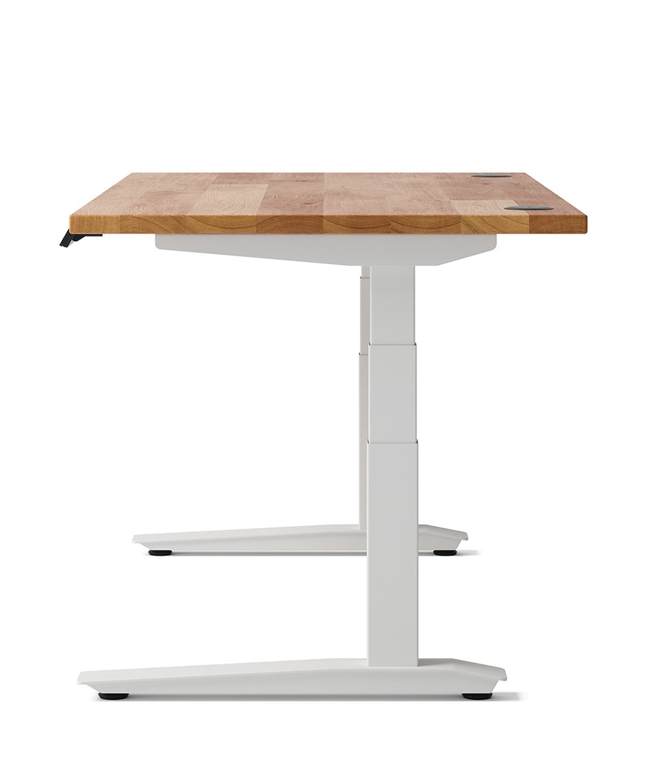 Bureau assis-debout Jarvis Fully en bois massif