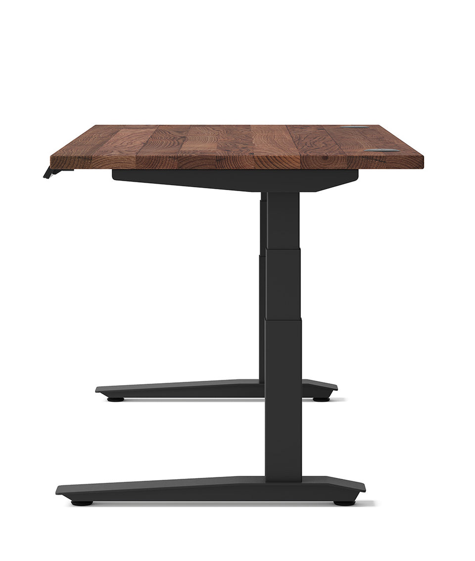 Bureau assis-debout Jarvis Fully en bois massif