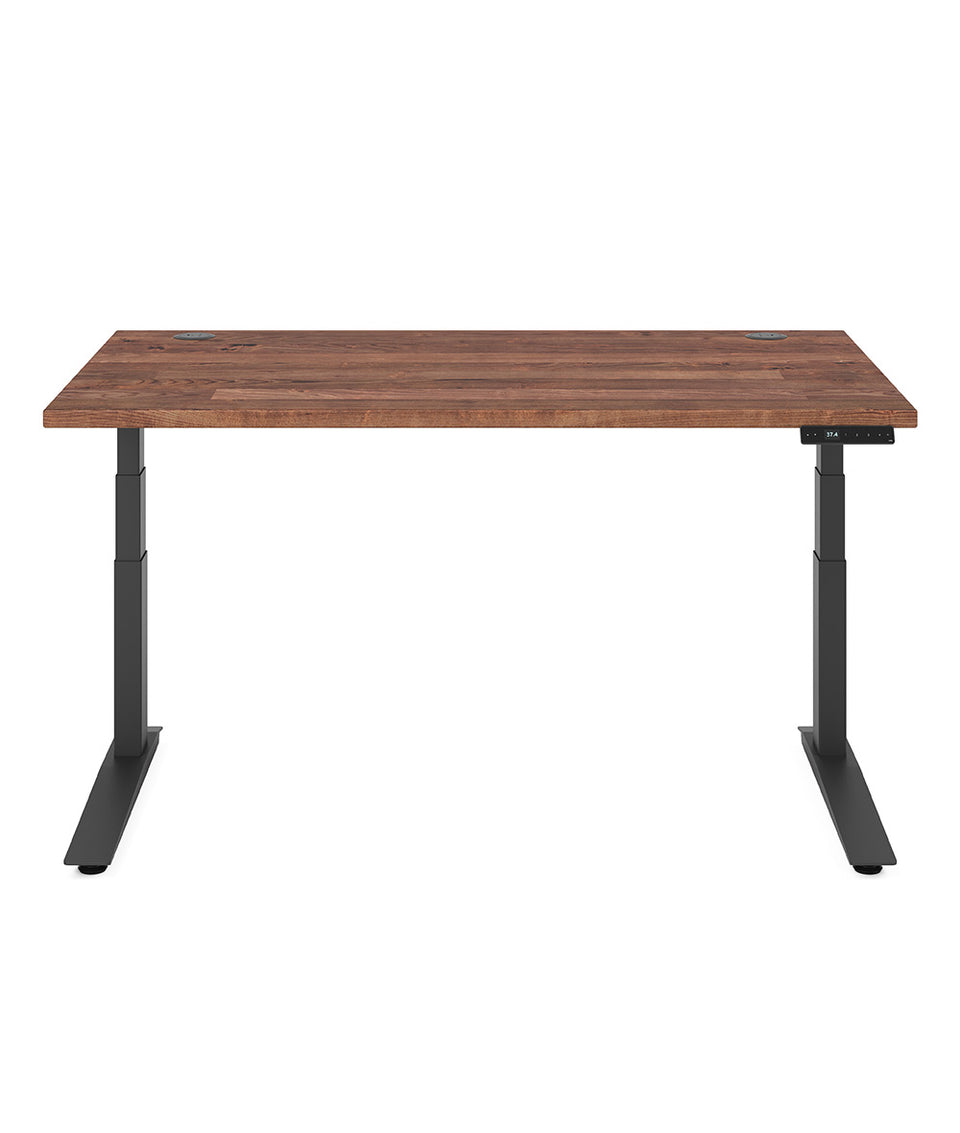 Bureau assis-debout Jarvis Fully en bois massif