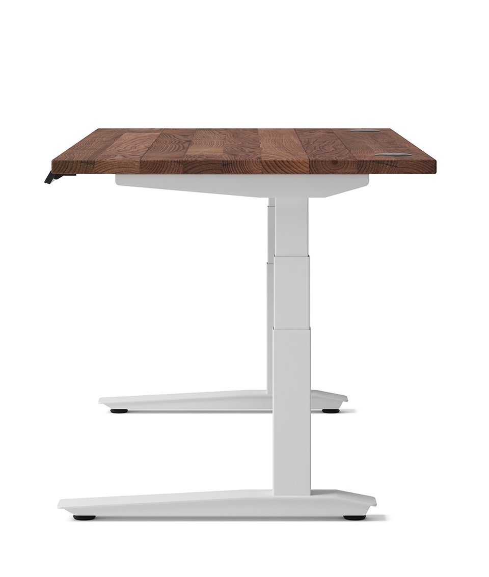 Bureau assis-debout Jarvis Fully en bois massif