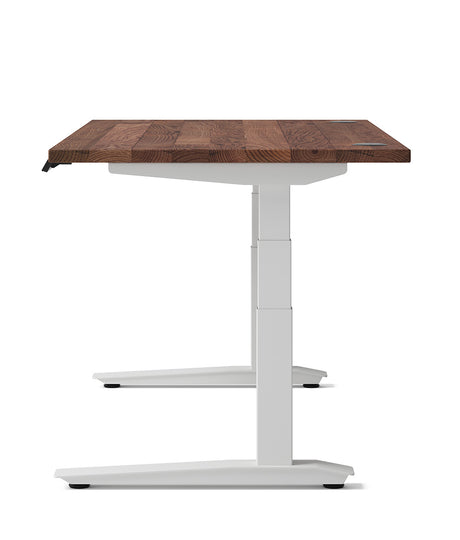 Bureau assis-debout Jarvis Fully en bois massif