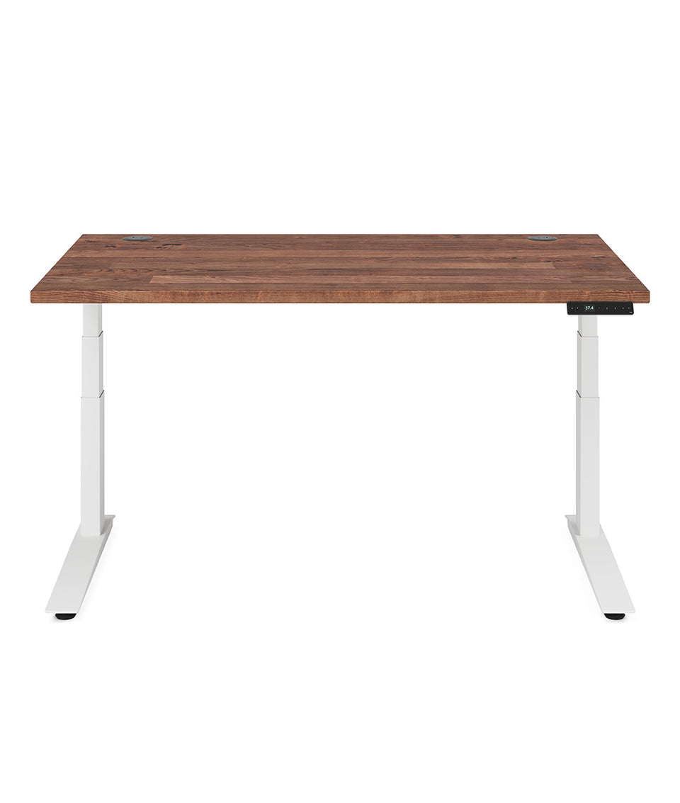 Bureau assis-debout Jarvis Fully en bois massif