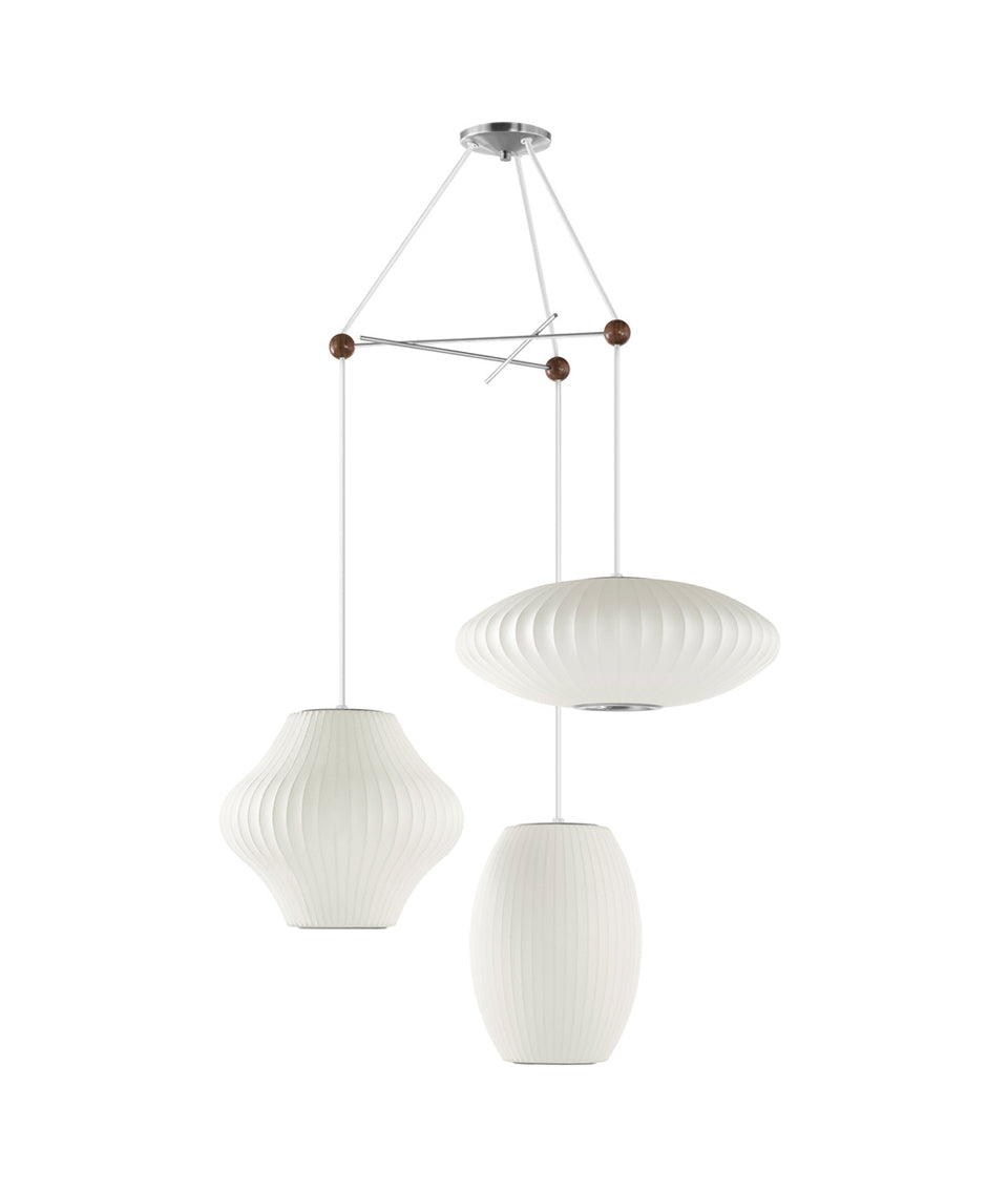 Suspension Nelson à trois lampes