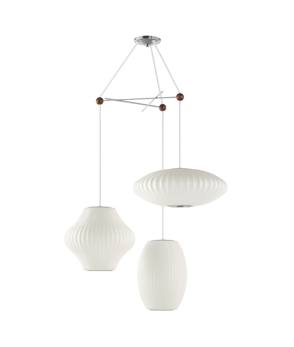 Suspension Nelson à trois lampes
