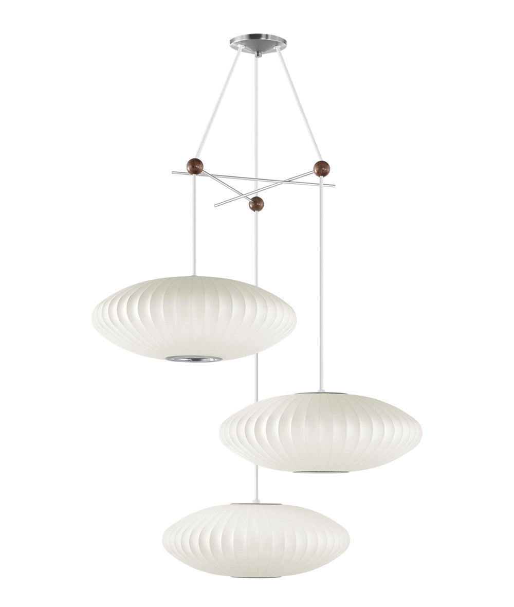 Suspension à trois lampes George Nelson | Suspensions | Herman Miller