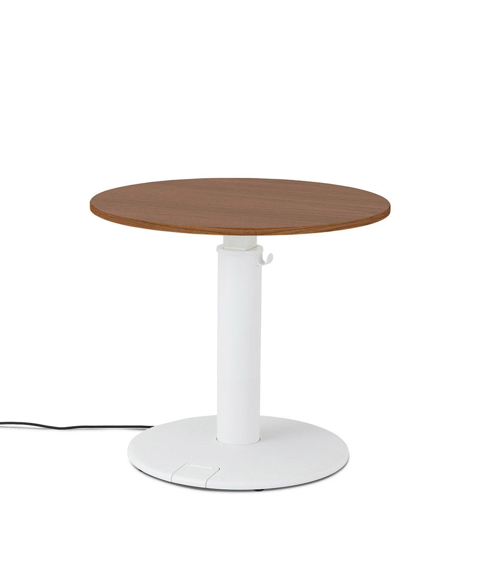 OE1 Round Standing Desk Light Acacia 