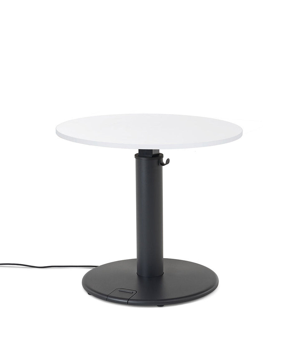 OE1 Round Standing Desk Studio blanc 