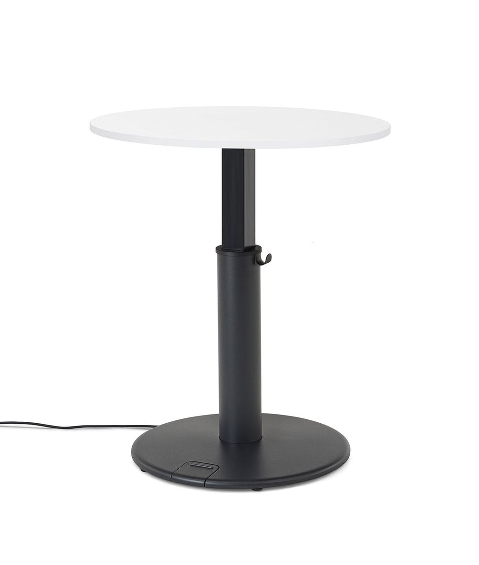 OE1 Round Standing Desk Studio blanc 