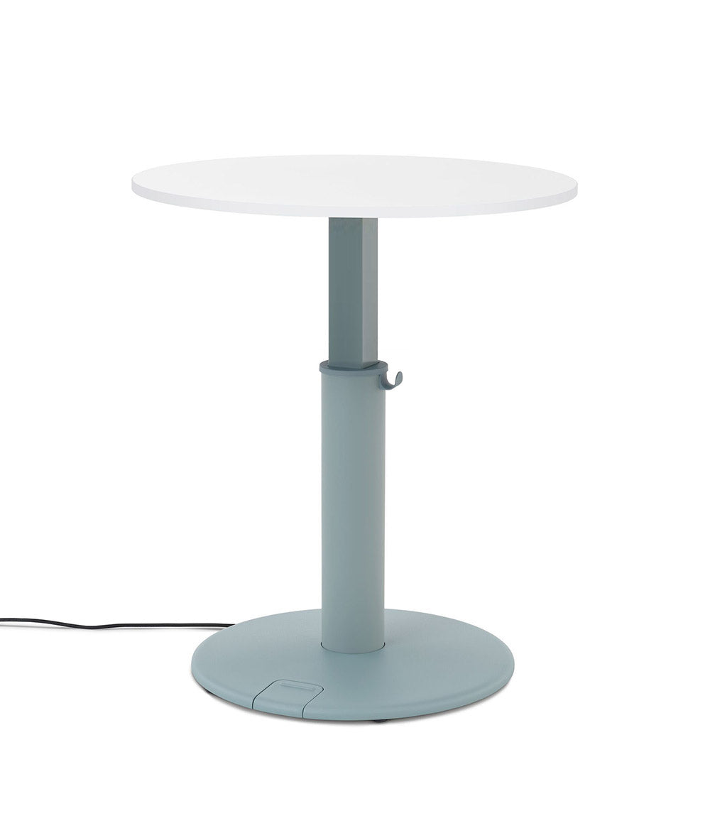 OE1 Round Standing Desk Noyer naturel 