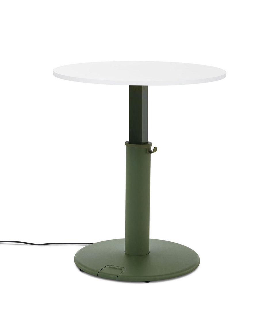OE1 Round Standing Desk Noyer naturel 