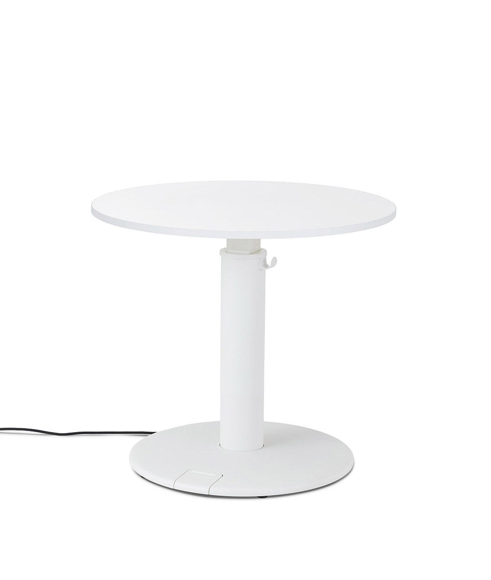 OE1 Round Standing Desk Studio blanc 