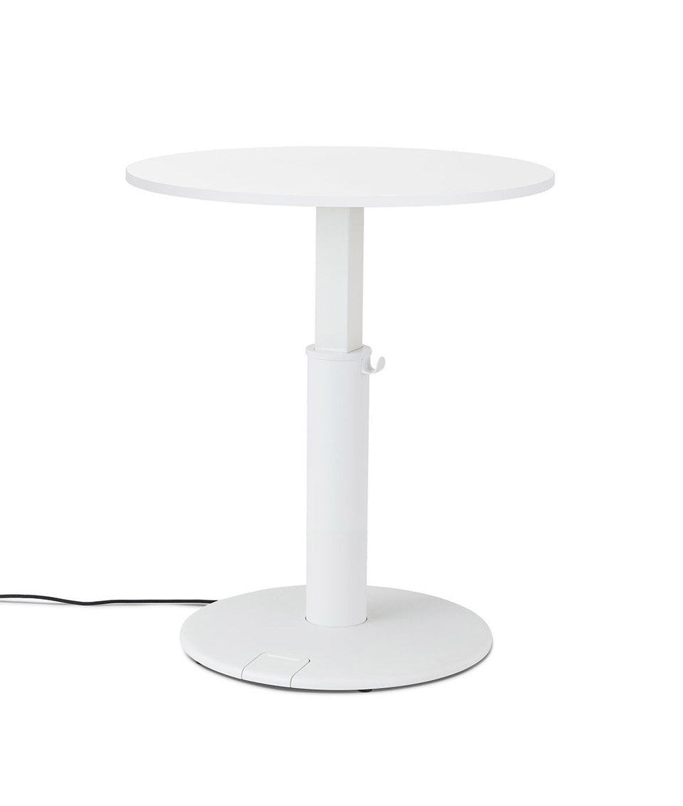 OE1 Round Standing Desk Studio blanc 