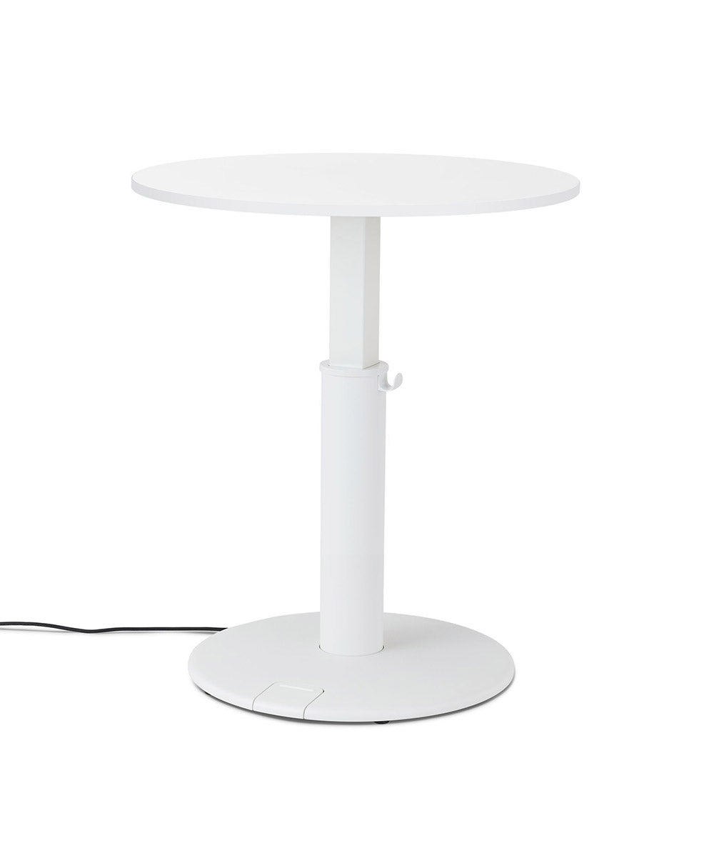 OE1 Round Standing Desk Studio blanc 
