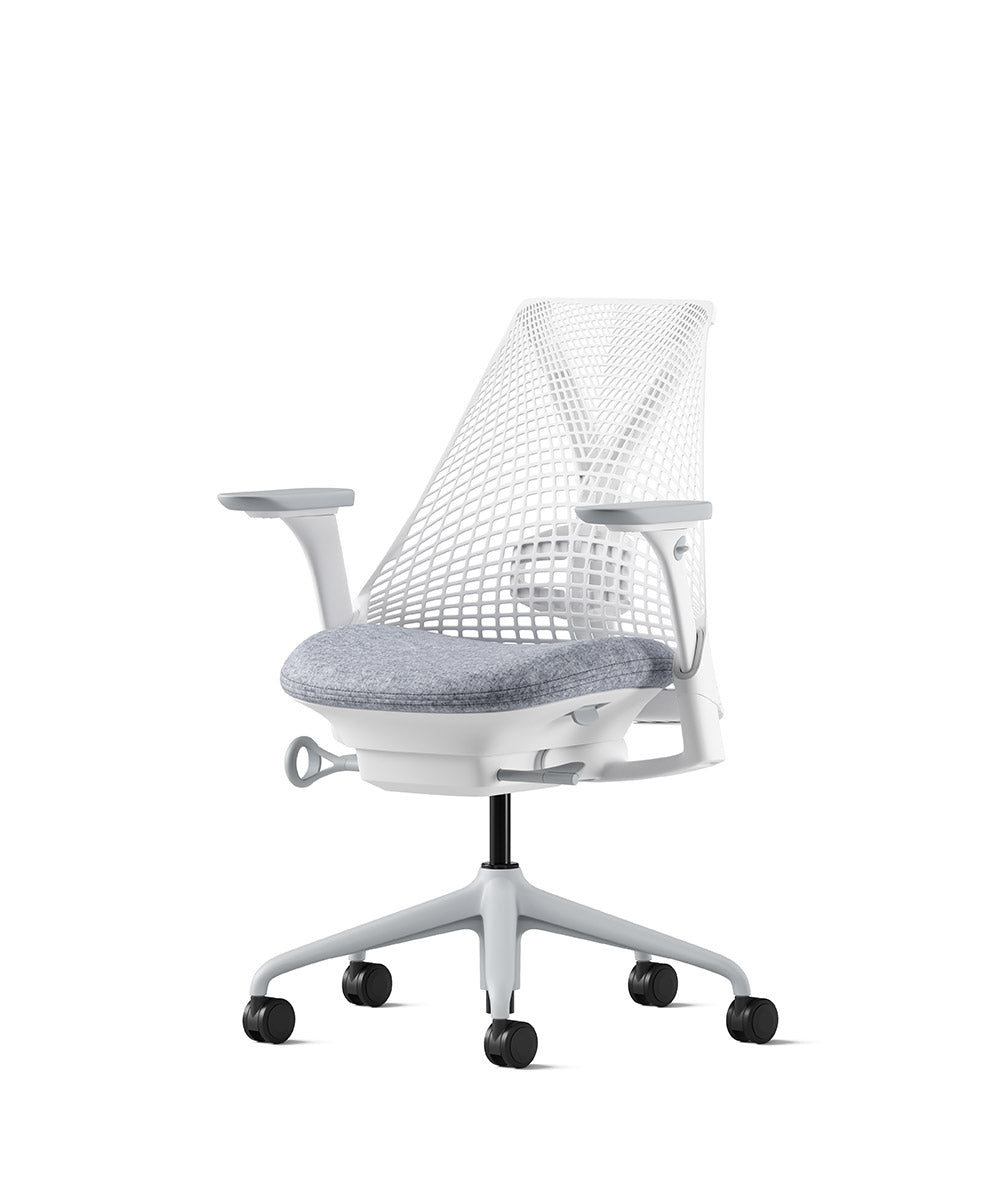 Siège de bureau Sayl en Studio Blanc/Silverdale
