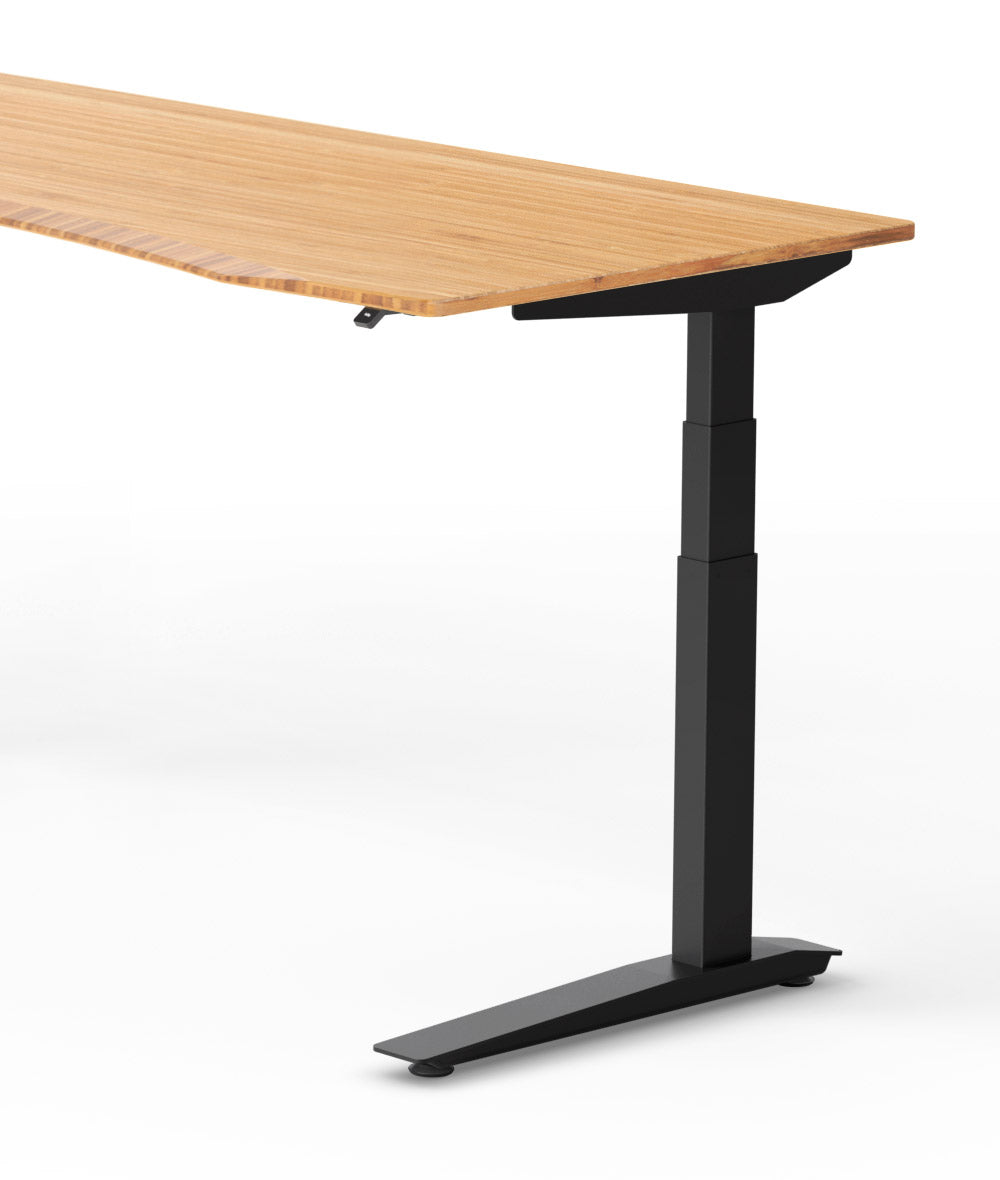 Bureau assis-debout Jarvis Fully Contour en bambou